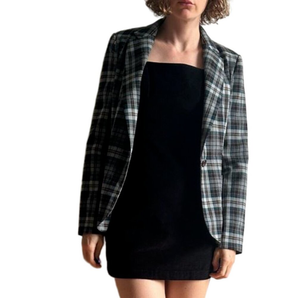 L.A.M.B Plaid Academia Blazer